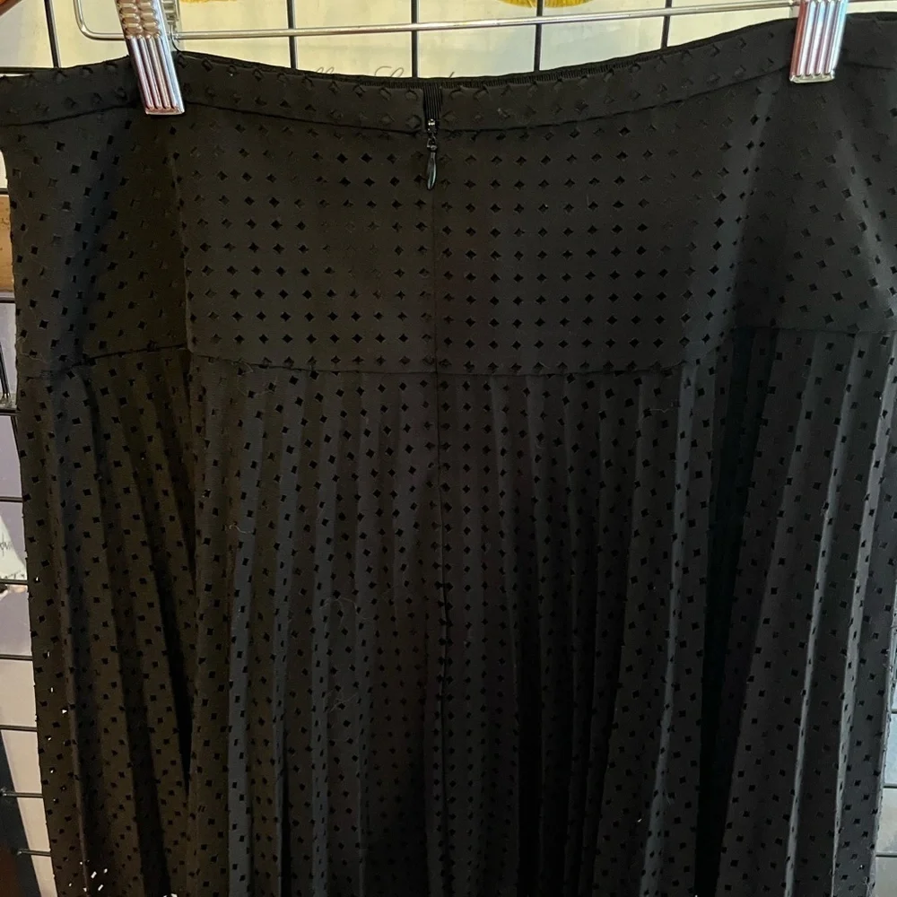 Elegant Black Pleated Skirt